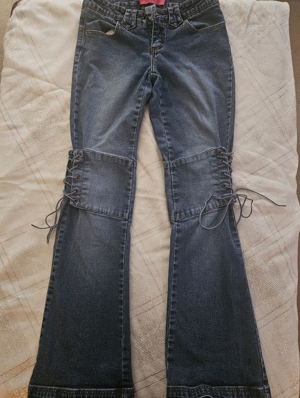 Vintage THALIA SODI Brand Low-Rise Skinny Flare Leg Jeans, Sz 3/4